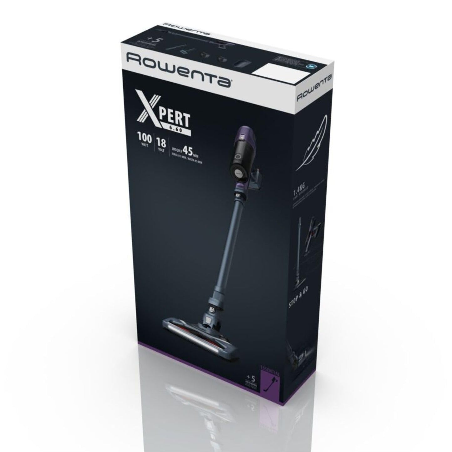 Zyvac Kabelloser Akku-Staubsauger 3-in-1 – Lithium-Akku, 2 Leistungsstufen, Boost-Trigger, Leichtes Design, Violett