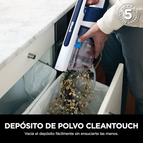 Zyvac Kabelloser Akku-Staubsauger – 50 Min Laufzeit, FloorDetect Technologie, Anti-Verhedderungs-Bürste, Antiallergen-System, XL-Behälter, Handfunktion, Leicht, Blau