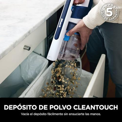 Zyvac Kabelloser Akku-Staubsauger – 50 Min Laufzeit, FloorDetect Technologie, Anti-Verhedderungs-Bürste, Antiallergen-System, XL-Behälter, Handfunktion, Leicht, Blau