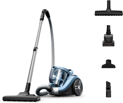 Zyvac Beutelloser Bodenstaubsauger mit Kabel – 2,5L XXL-Behälter, EffiTech Motor, Zyklon-Technologie, Tierhaar-Aufsatz, Leise Leistung