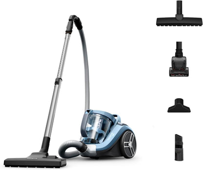 Zyvac Beutelloser Bodenstaubsauger mit Kabel – 2,5L XXL-Behälter, EffiTech Motor, Zyklon-Technologie, Tierhaar-Aufsatz, Leise Leistung