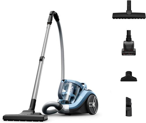 Zyvac Beutelloser Bodenstaubsauger mit Kabel – 2,5L XXL-Behälter, EffiTech Motor, Zyklon-Technologie, Tierhaar-Aufsatz, Leise Leistung