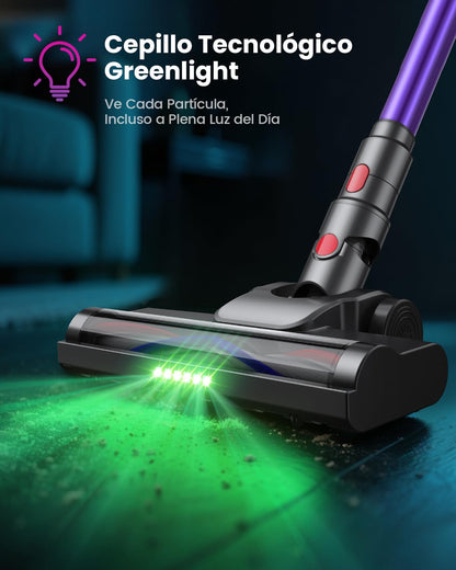 Zyvac Kabelloser Staubsauger 580W 45kPa – 70 Min Laufzeit, 1,8L Staubbehälter, Anti-Verhedderungs-Bürste, Touchdisplay, Wandladung, 6-in-1, Ideal für Haustiere