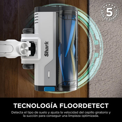 Zyvac Kabelloser Akku-Staubsauger – 50 Min Laufzeit, FloorDetect Technologie, Anti-Verhedderungs-Bürste, Antiallergen-System, XL-Behälter, Handfunktion, Leicht, Blau