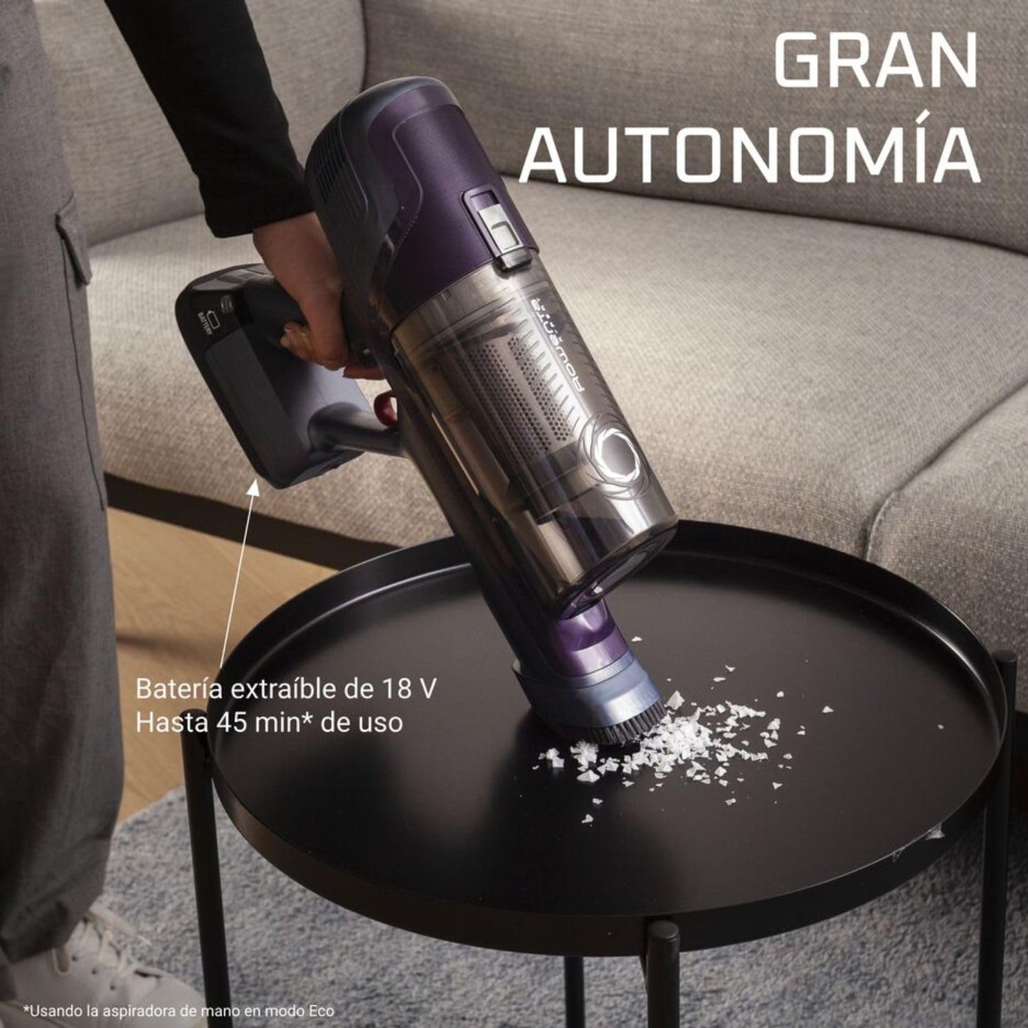 Zyvac Kabelloser Akku-Staubsauger 3-in-1 – Lithium-Akku, 2 Leistungsstufen, Boost-Trigger, Leichtes Design, Violett