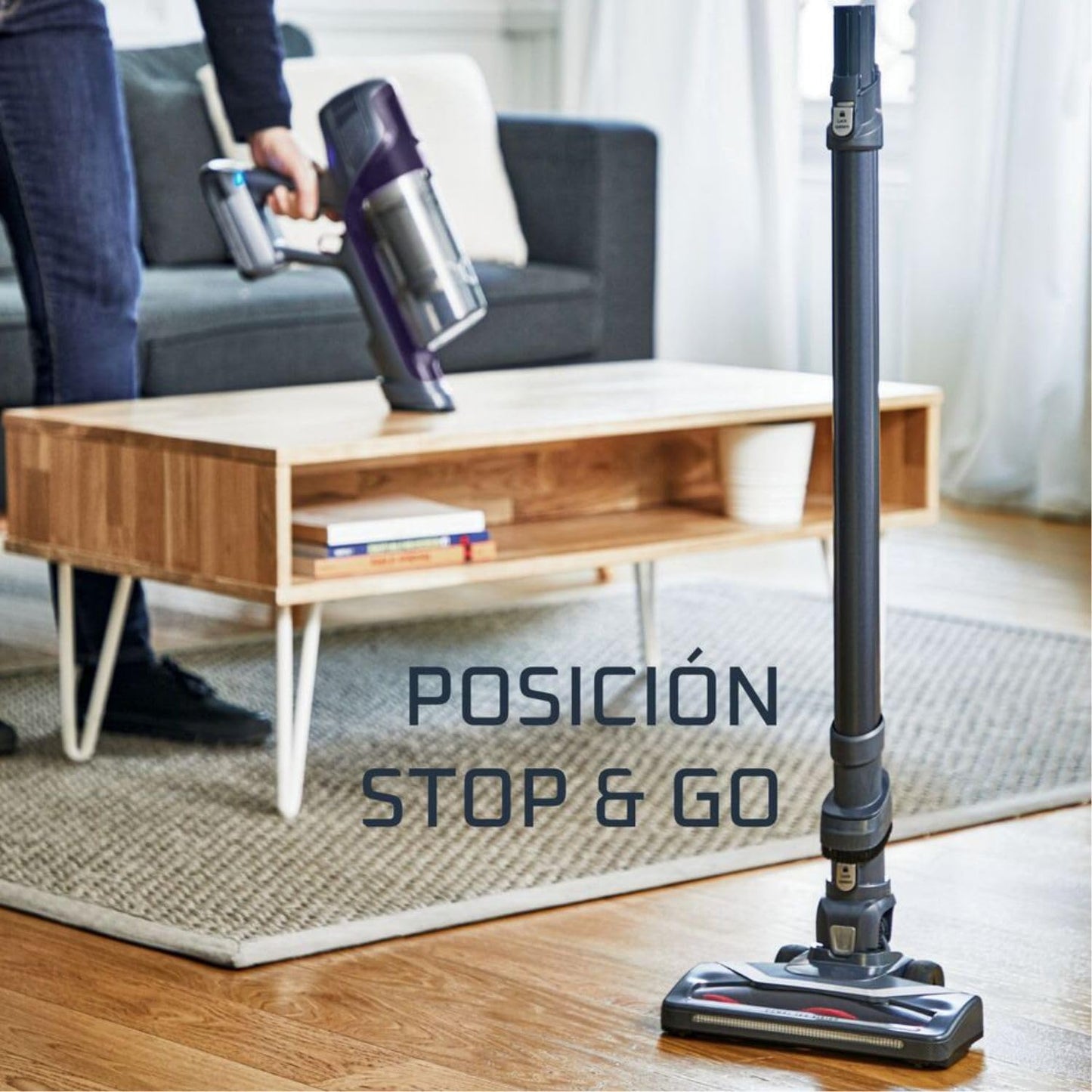 Zyvac Kabelloser Akku-Staubsauger 3-in-1 – Lithium-Akku, 2 Leistungsstufen, Boost-Trigger, Leichtes Design, Violett