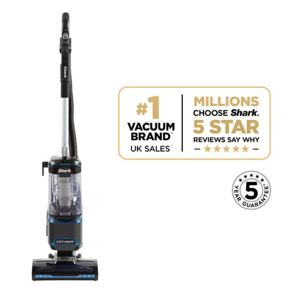 Zyvac Kabelgebundener Vertikalstaubsauger 750W – Lift-Away Funktion, LED-Bodendüse, Antiallergen-System, 8 m Kabel, 1,1 L Behälter, Blau/Schwarz