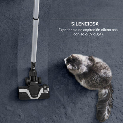 Zyvac Leiser Beutelloser Bodenstaubsauger 59 dB – EffiTech Motor, HEPA-Filter, Niedriger Energieverbrauch, Großer Aktionsradius