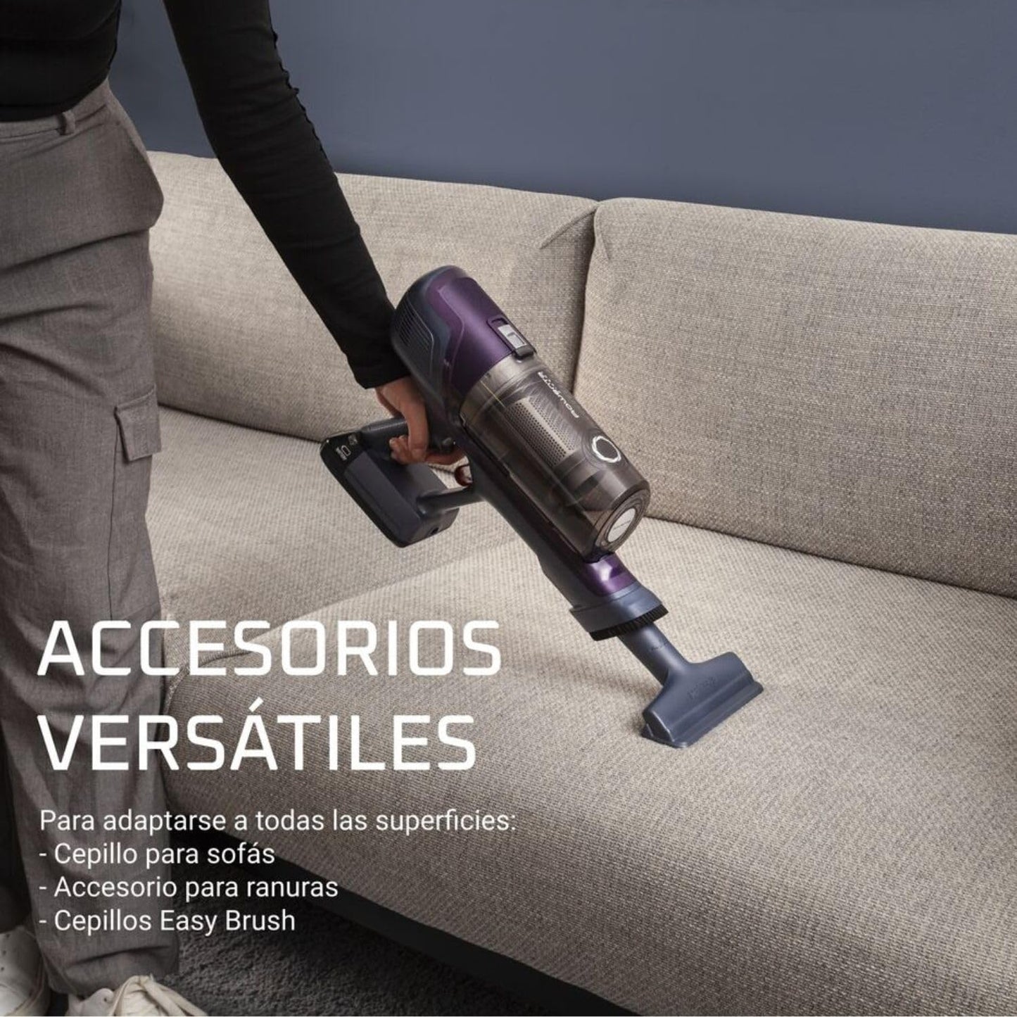 Zyvac Kabelloser Akku-Staubsauger 3-in-1 – Lithium-Akku, 2 Leistungsstufen, Boost-Trigger, Leichtes Design, Violett